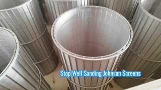 AISI 316l Johnson Vee Wire Screen Pipe für Abwasser