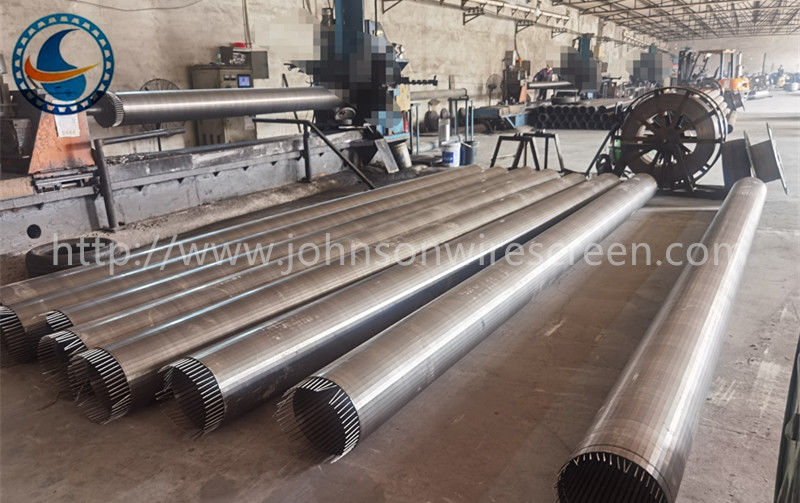 Nicht verstopfendes Filter aus Keildraht SS304 für drehende Feinrastenfilter