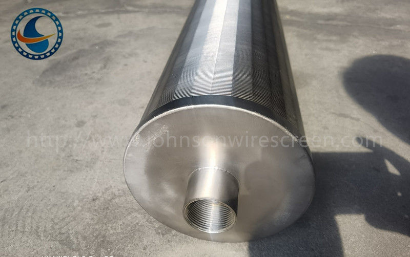 SS304 Schlitz 25 μm Johnson-Wedge-Drahtfilter bis zu 80% offene Fläche