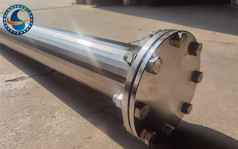 SS304 Schlitz 25 μm Johnson-Wedge-Drahtfilter bis zu 80% offene Fläche