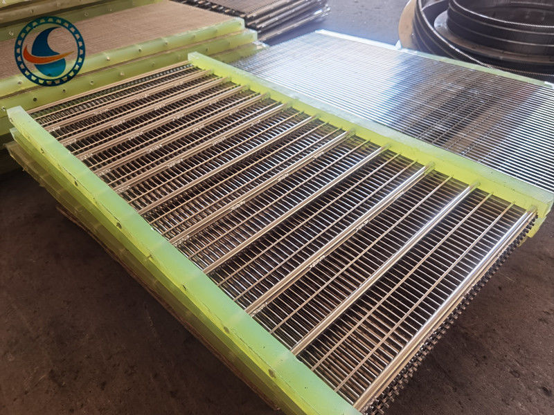 Edelstahl 304 Schlitz 1,7 mm Keildraht-Bildschirm für die Lebensmittelfiltration