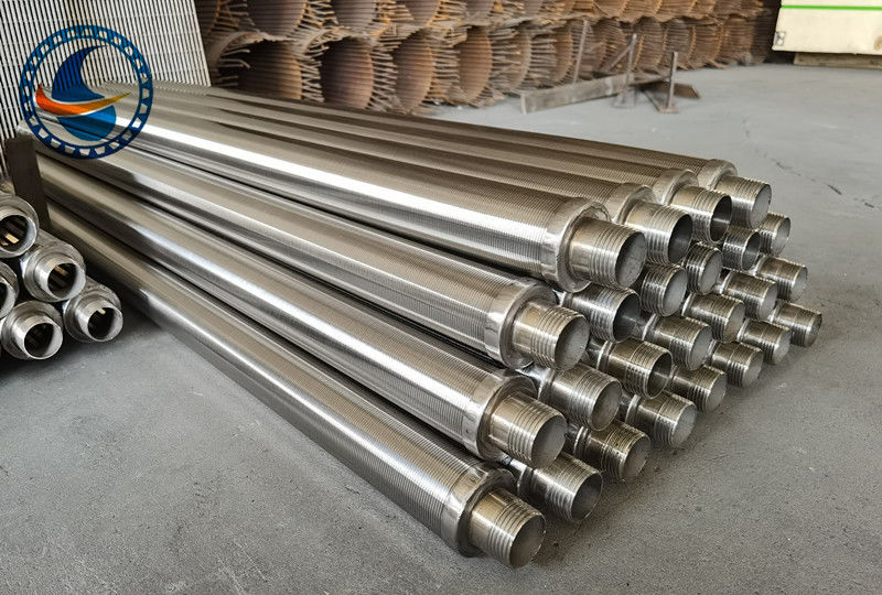 SS304 Vee-förmige Profildraht-Wiegel-Drahtfilterrohr