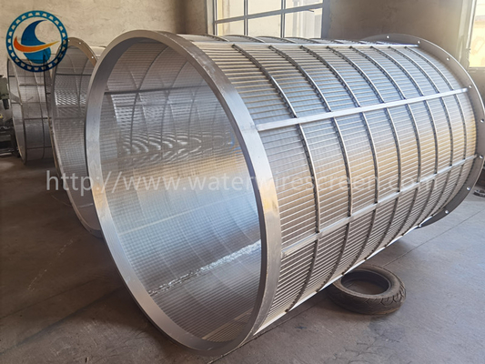 1018mm Dia Wedge Wire Mesh Stainless ununterbrochener Schlitz Seperator Stahl-304