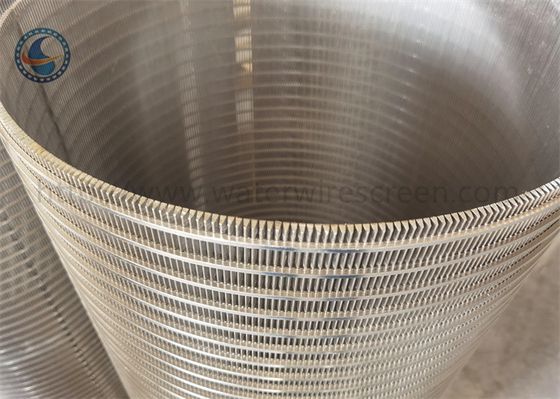 Mit Keildraht umwickelte, geschlitzte Rotationssiebtrommel-Rückspülung