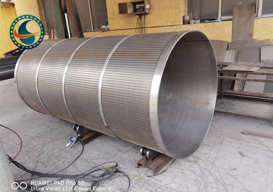 2175mm Draht-Schirm-Zylinder 250μM For Wastewater Treatment Keil-SS304