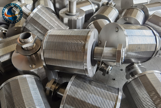 Wickeldrahtschirm 304 Edelstahl Filterdüsen OD 53mm