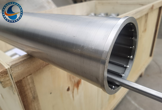 SS304 OD80MM Rein rund 100 Mikron Keildrahtschirm für mechanische Geräte