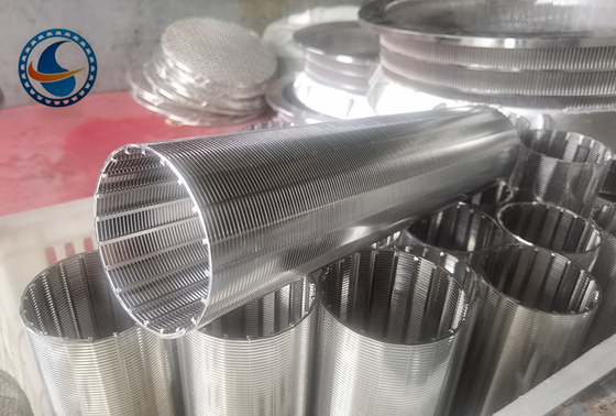 SS304 OD60MM reine runde Keildrahtwand für mechanische Filtrationsanlagen