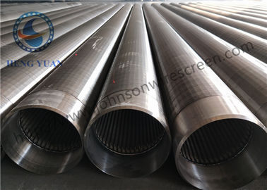 V-förmiges SS 205 Johnson Wire Screen Wrapped Slotted Rohr des Keil-für Filtration