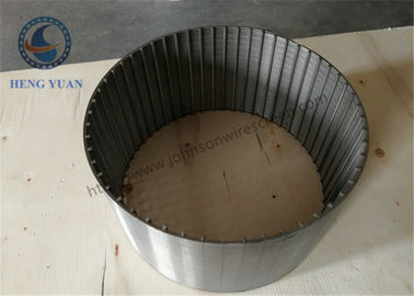 SUS 304 gedrehte Länge Johnson Profile Wire Wrap Screen-Rohr-5800mm